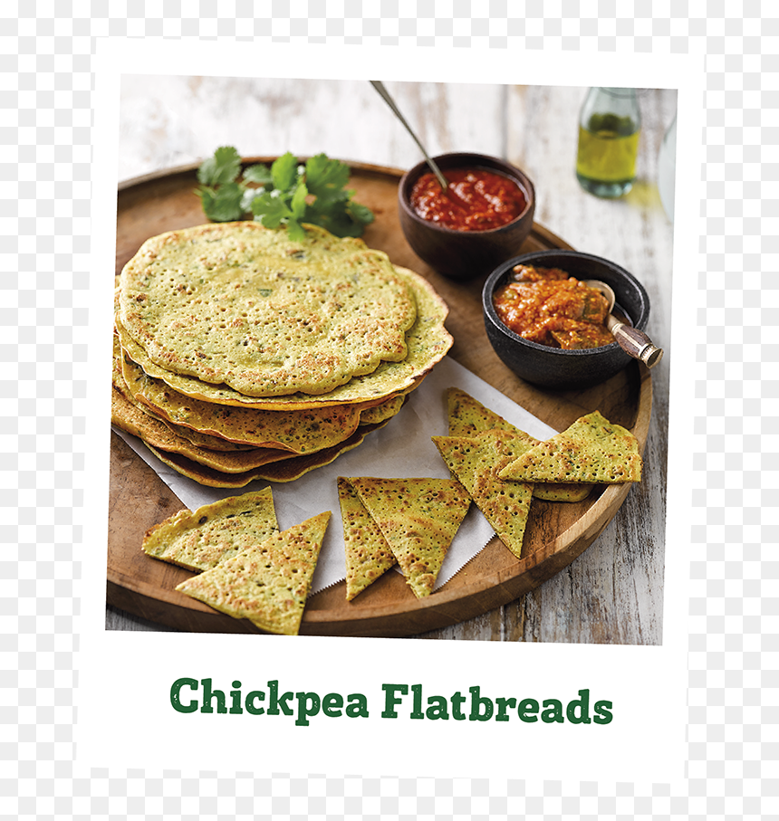 Chickpea Flatbreads - Dish, HD Png Download - recipe png