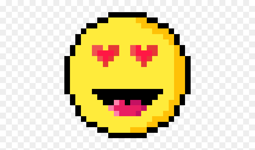 Emoji Pixel Art, HD Png Download - emoji enamorado png