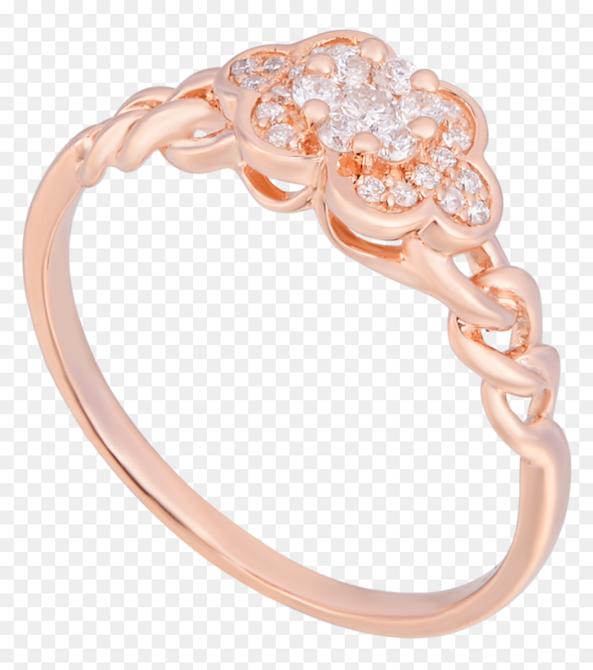 Dainty Diamond Chain Ring - Pre-engagement Ring, HD Png Download - diamond chain png