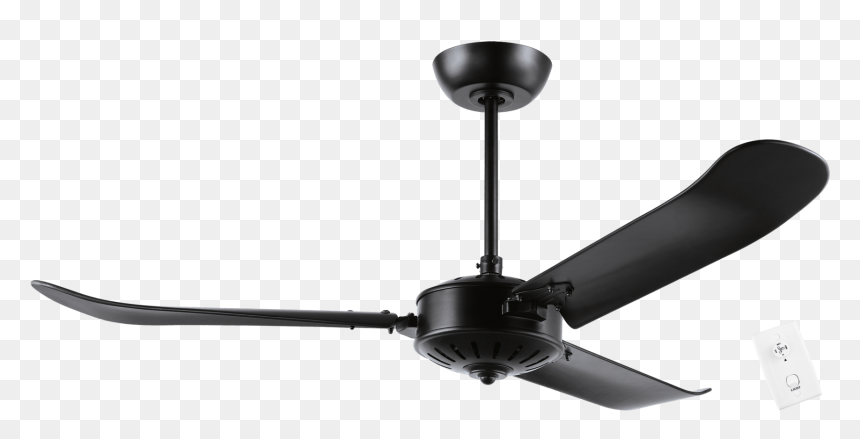 Indoor Fans Hoi An Ceiling Fan - Black Ceiling Fan Png, Transparent Png - ceiling fan png