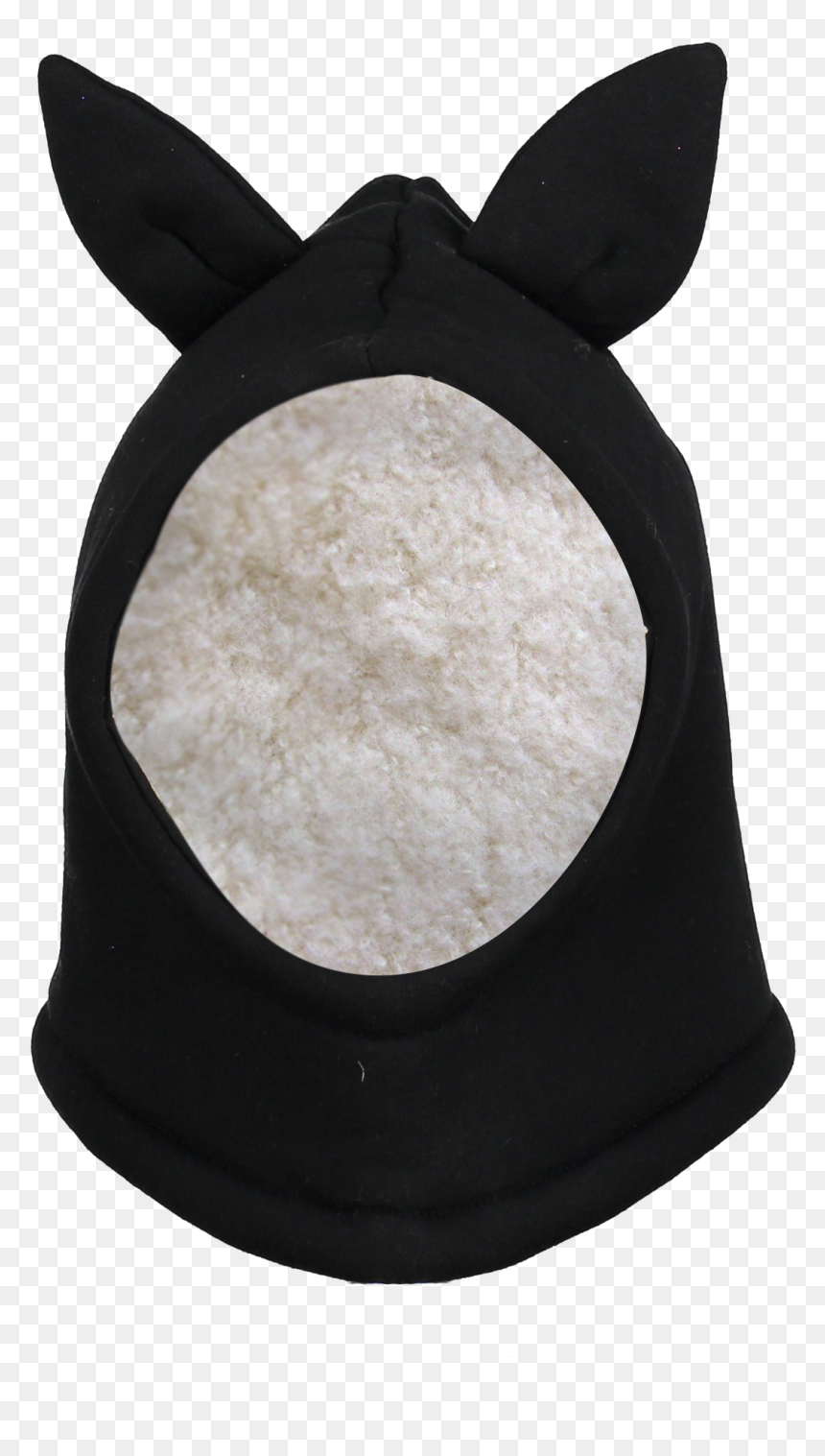 Beau Loves Baby Rabbit Balaclava With Ears Black - Beige, HD Png Download - rabbit ears png