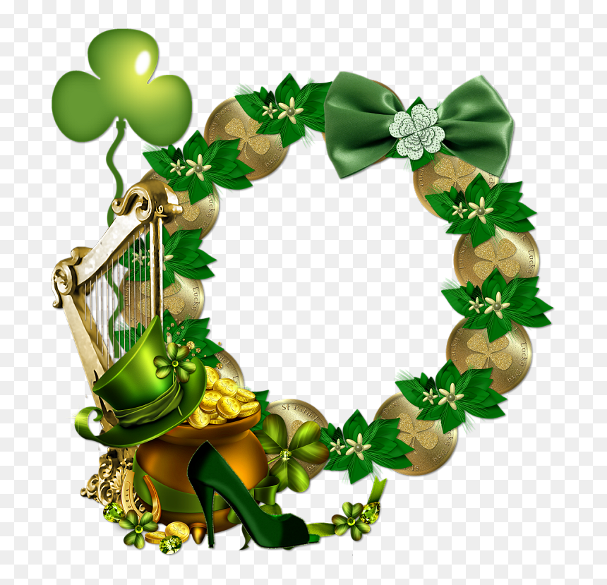 Clusterframe Irish Prinsess - Michael Jackson Saint Patrick's Day, HD Png Download - mardi gras border png