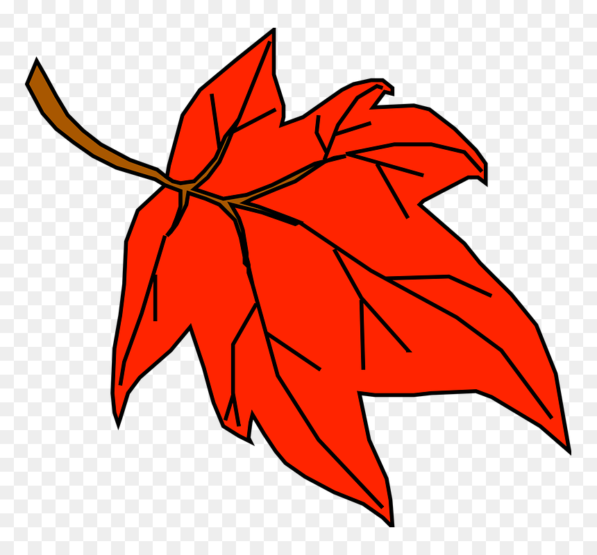 Fall Leaves Clip Art, HD Png Download - red leaf png
