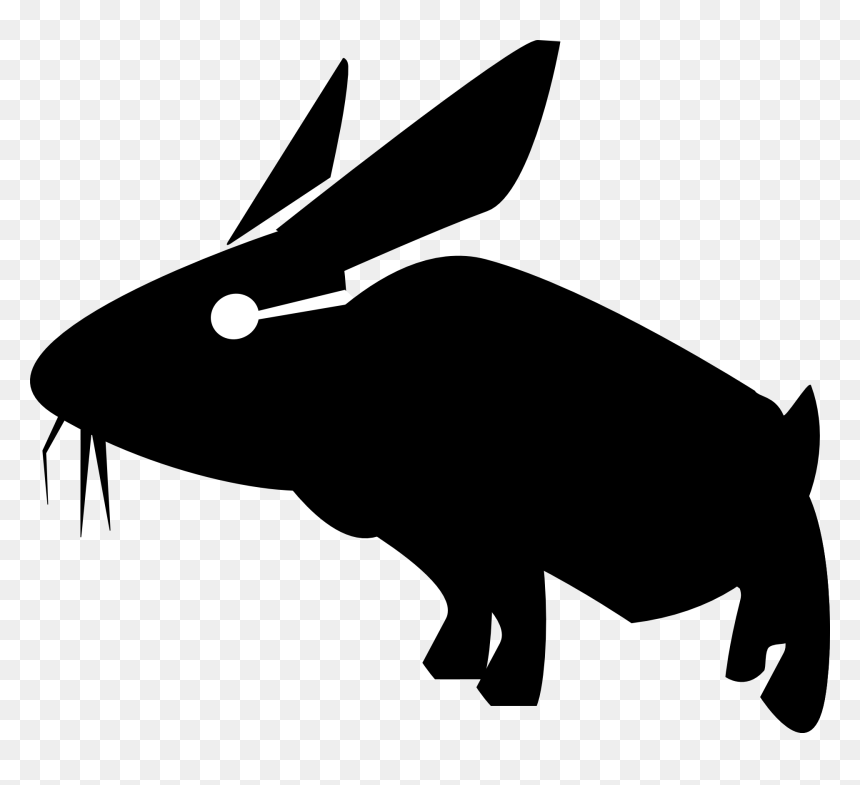Rabbits Silhouette Transparent Background, HD Png Download - rabbit silhouette png