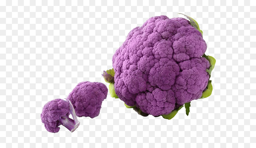 Cauliflower Png Clipart Background - Purple Cauliflower Png, Transparent Png - cauliflower png
