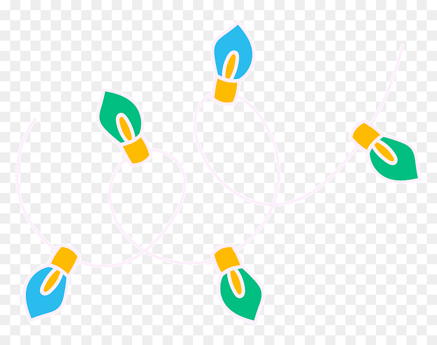 Light Garland Clipart - Circle, HD Png Download - garland border png