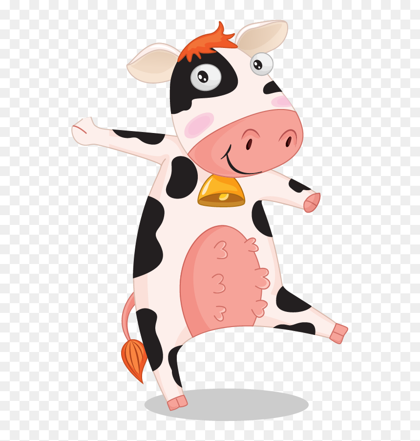 Cow Milk, HD Png Download - cartoon cow png