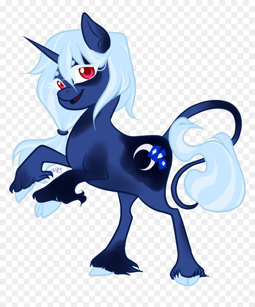 Blue Moon Ver - Cartoon, HD Png Download - glowing moon png