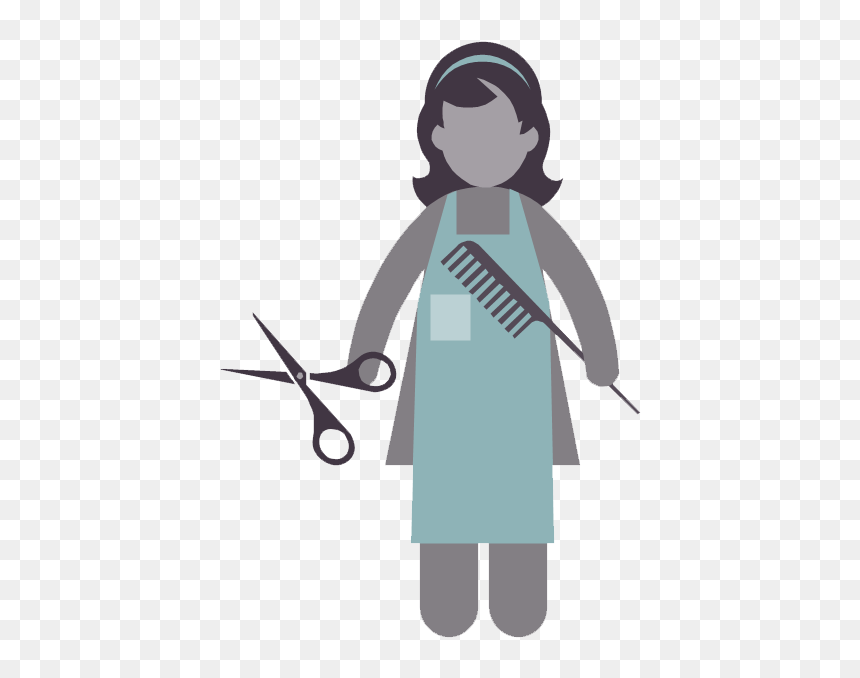 Hairdresser Transparent Images - Transparent Background Hairdresser Clipart Png, Png Download - hairdresser png