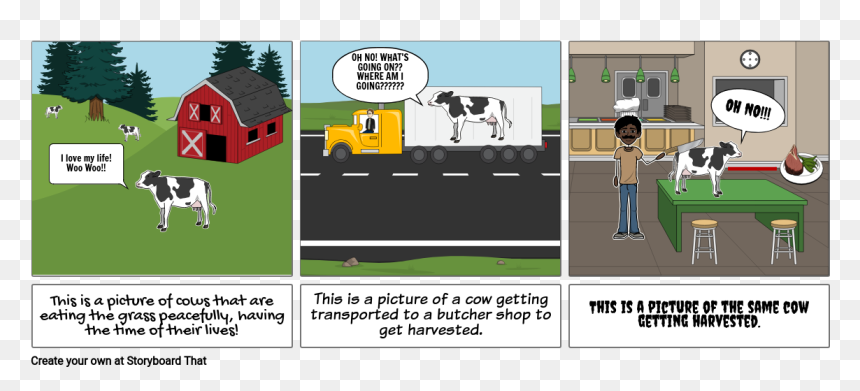 Cartoon, HD Png Download - cartoon cow png