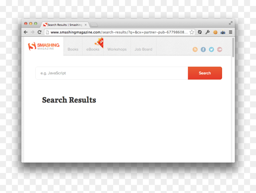 Smashing Magazine, HD Png Download - search box png