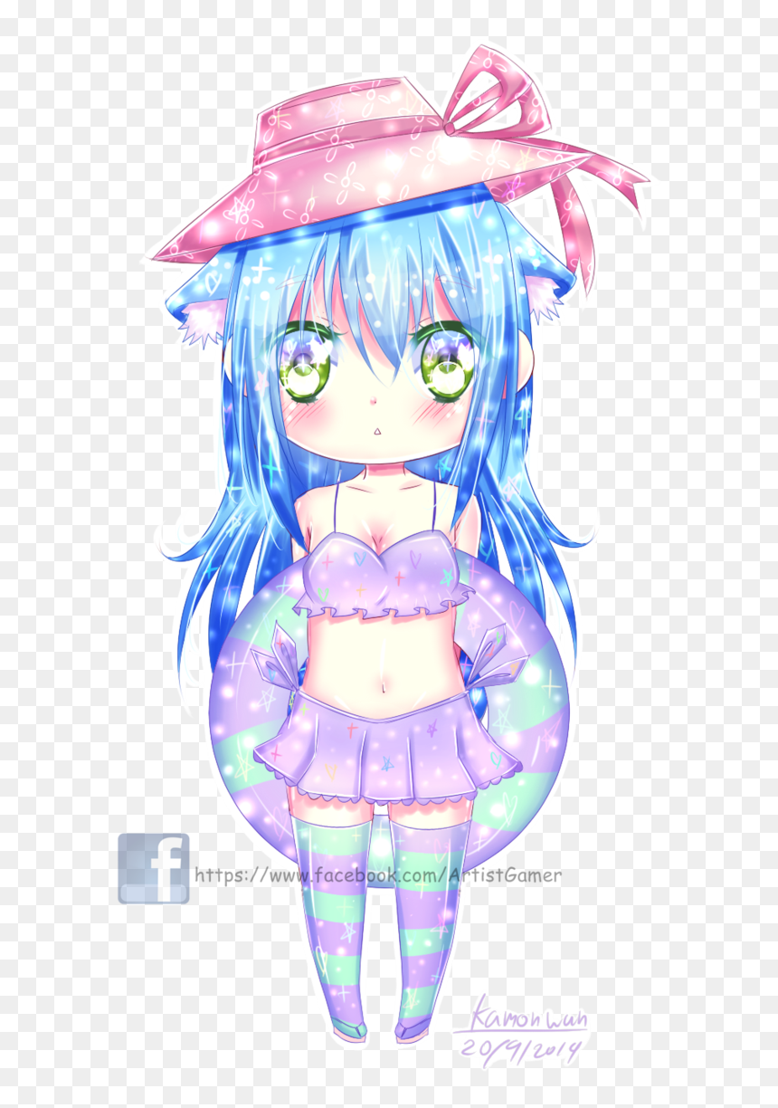 Banner Royalty Free Stock Bikini Drawing Cute - Manga, HD Png Download - cute banner png