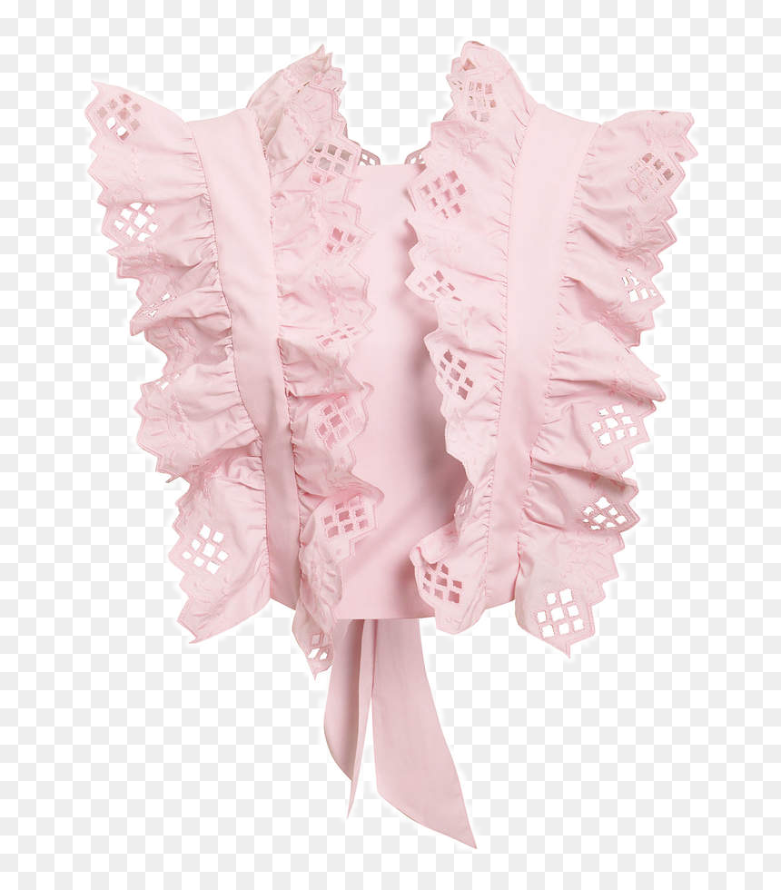 Alberta Ferretti Pink Top, HD Png Download - pink lace png
