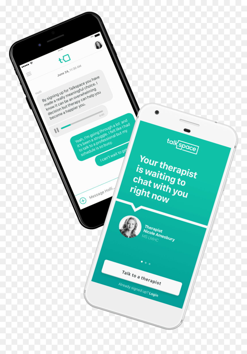Therapy That"s There Whenever You Need It - Talkspace Therapy, HD Png Download - texting png