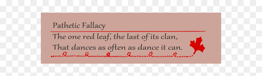 One Red Leaf - Calligraphy, HD Png Download - red leaf png