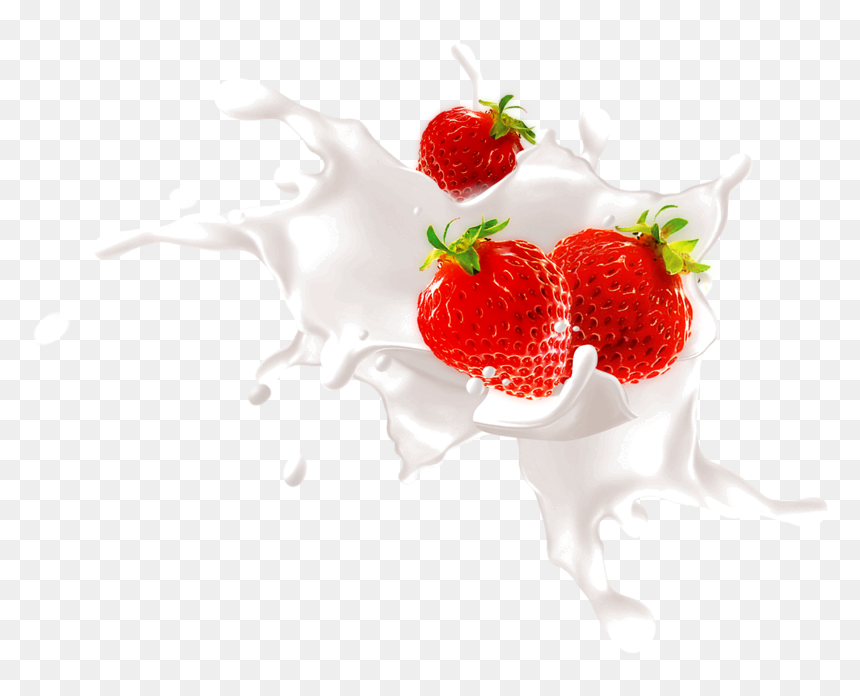 Splash Strawberry Png Download Image - Imagenes De Fresas, Transparent Png - fruit splash png
