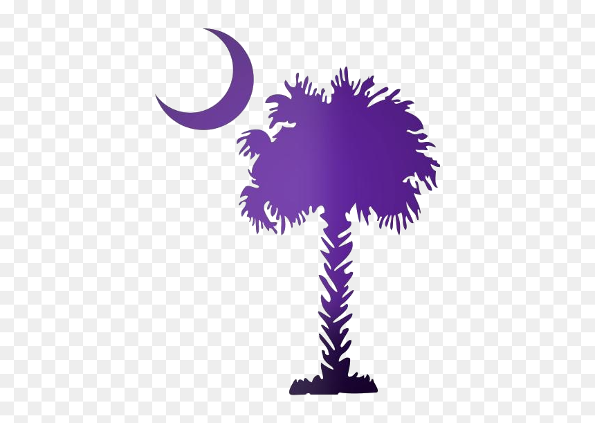 Moon Tree Png - Clip Art Palmetto Moon, Transparent Png - moon drawing png