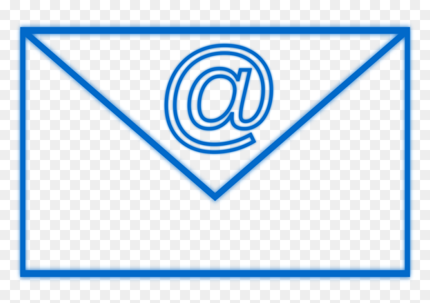 Blue,angle,symmetry - Email Clipart Transparent, HD Png Download - contacts png