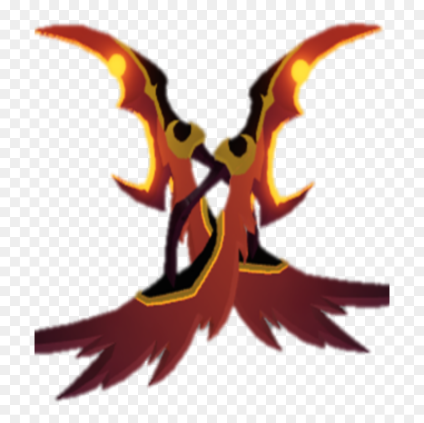 Legendary-0 - Dual Phoenix Daggers Dungeon Quest, HD Png Download - phoenix wings png