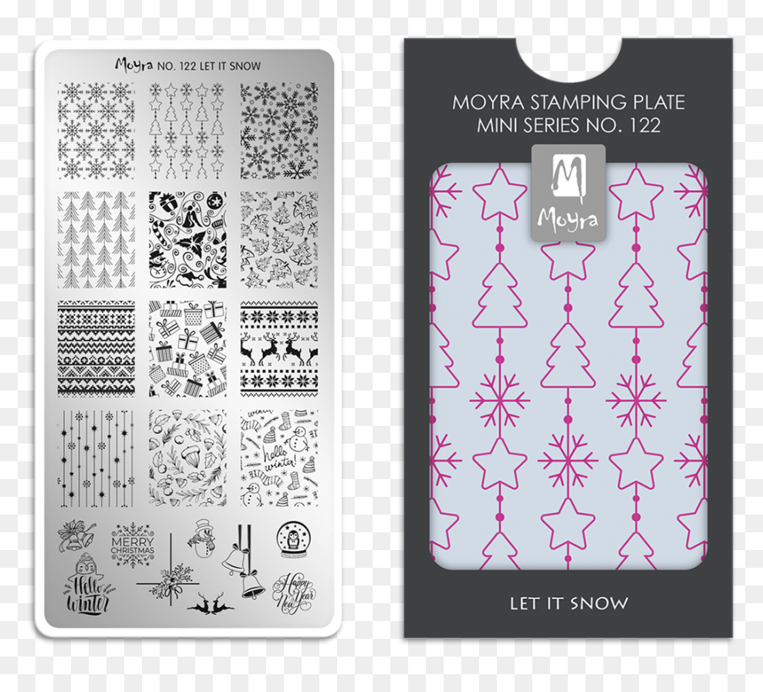 Moyra Mini Stamping Plate 122 Let It Snow - Moyra Nyomdalemez Snow, HD Png Download - let it snow png