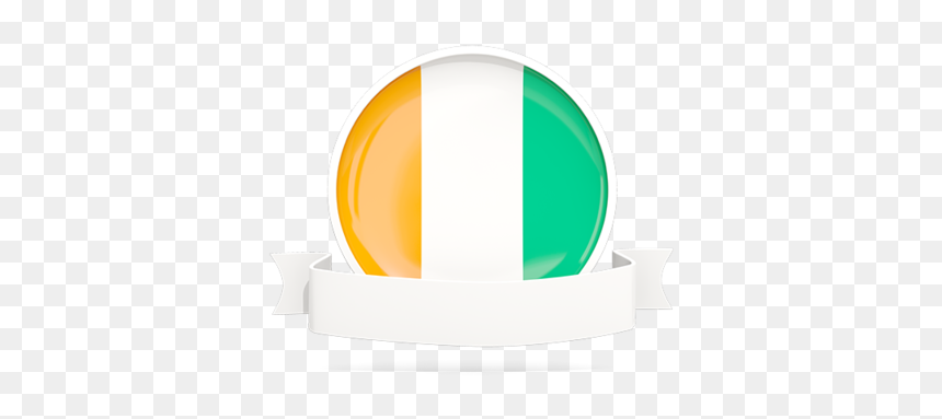 Flag With Empty Ribbon - Circle, HD Png Download - empty plate png