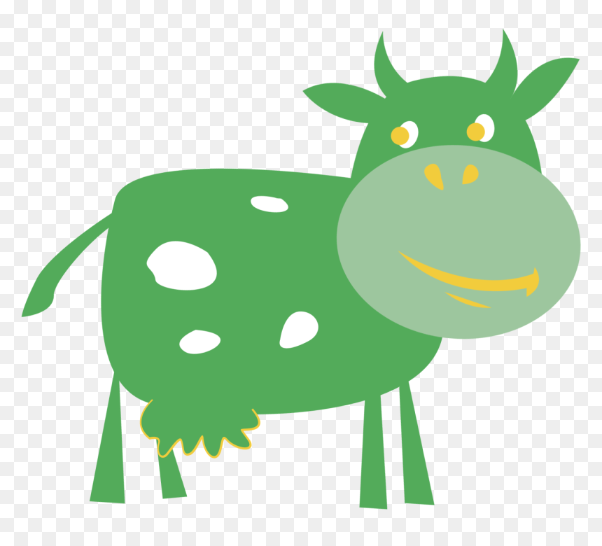 Cartoon, HD Png Download - cartoon cow png