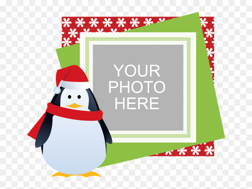 Personalized Christmas Banner - Cute Christmas Penguins Png Transparent, Png Download - cute banner png