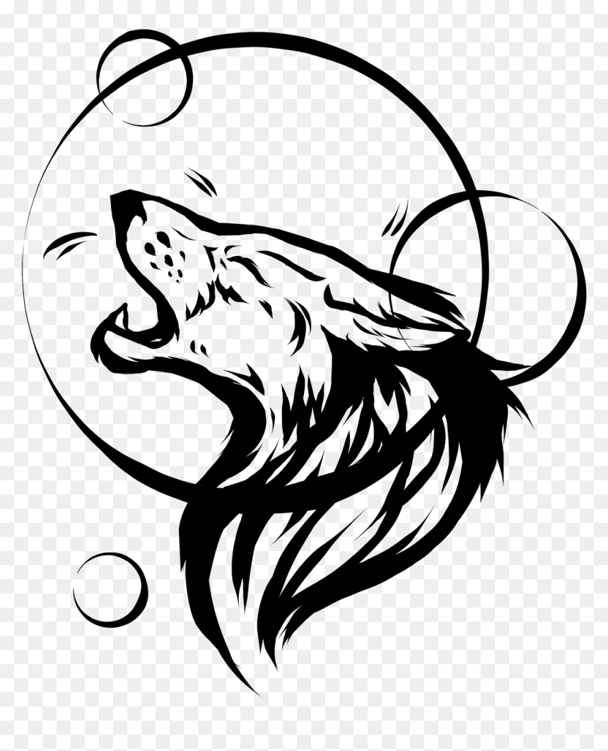Wolf Tattoo Design Transparent, HD Png Download - wolf tattoo png