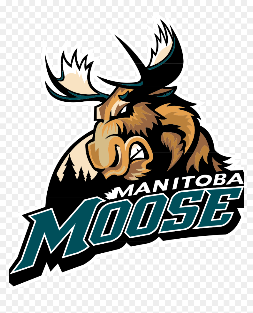 Moose Clipart Hockey - Manitoba Moose Logo, HD Png Download - moose head png