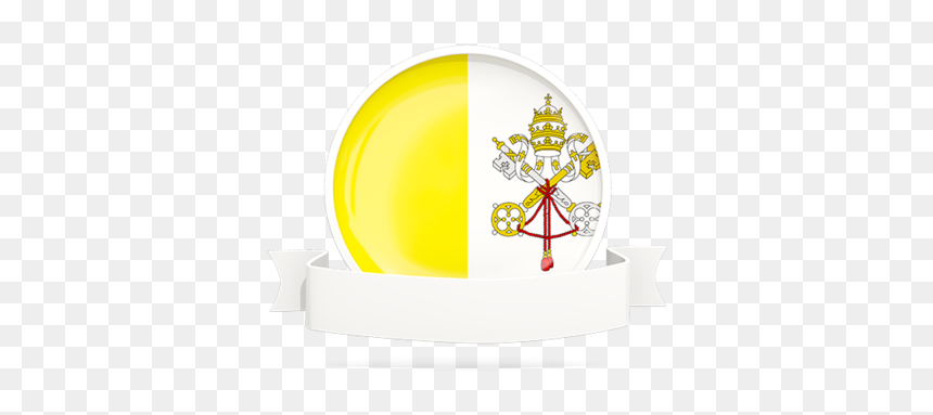 Flag With Empty Ribbon - Circle, HD Png Download - empty plate png