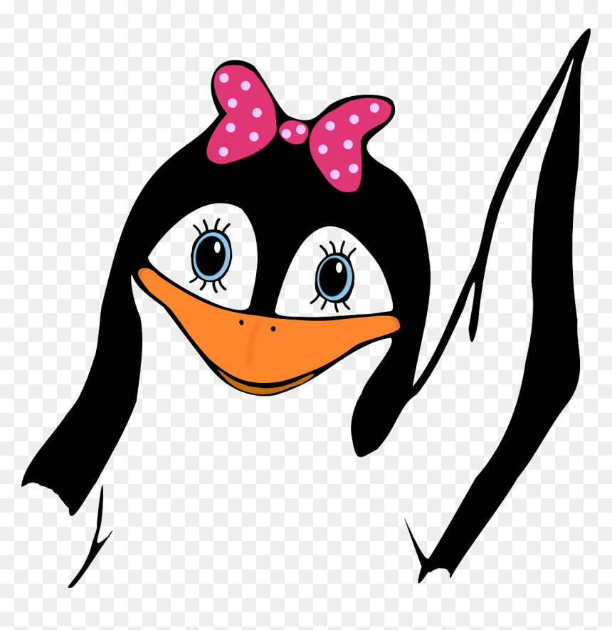 Girl Penguin Clip Art, HD Png Download - cute girl png