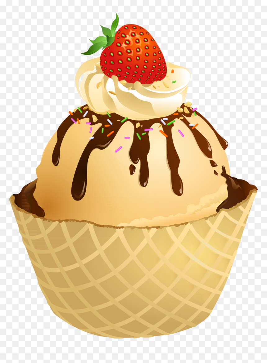Transparent Cupcake Vector Png - Transparent Background Dessert Clipart, Png Download - cupcake vector png