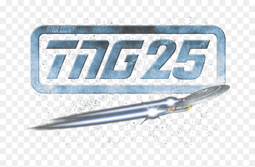 Star Trek Tng 25 Enterprise Men"s Regular Fit T-shirt - Military Aircraft, HD Png Download - star trek enterprise png