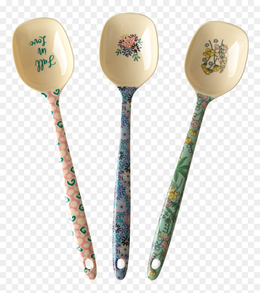 Melamine Cooking Spoons In Assorted Boogie Prints Rice - Spoon, HD Png Download - cooking utensils png