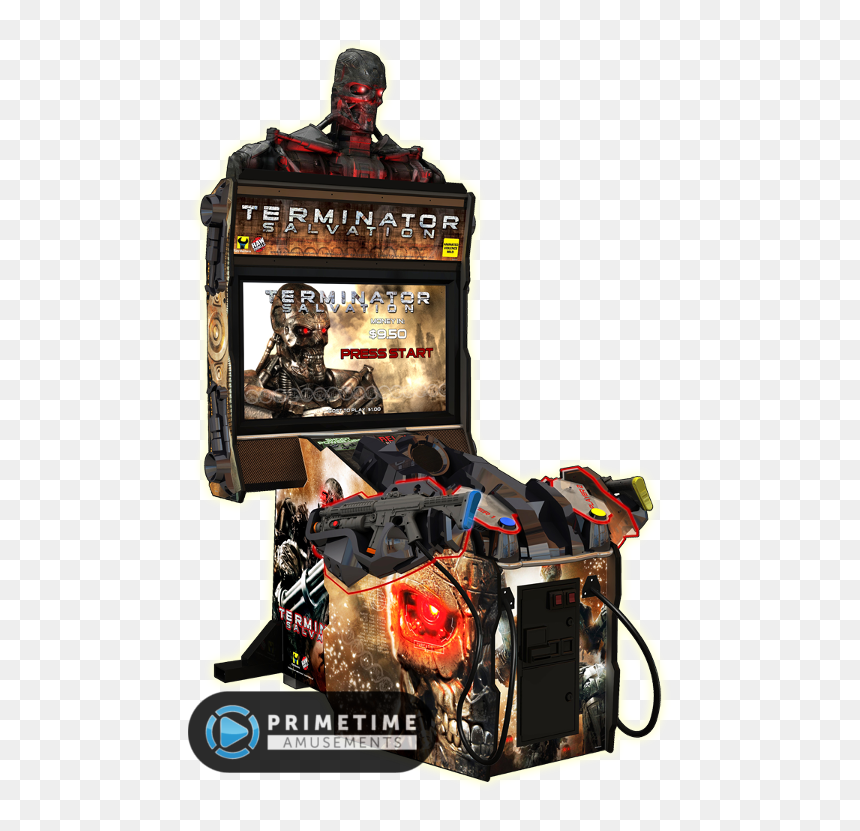 Transparent Terminator Head Png - Terminator Salvation Game Arcade, Png Download - terminator head png