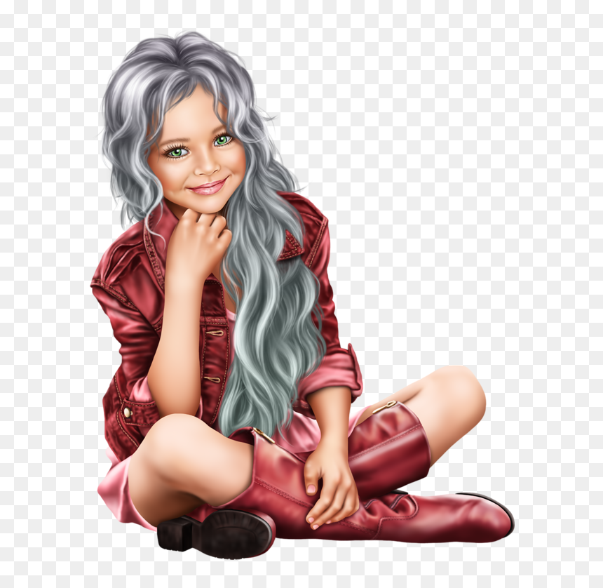 Cute Girl Dessin , Png Download - Girl Art, Transparent Png - cute girl png