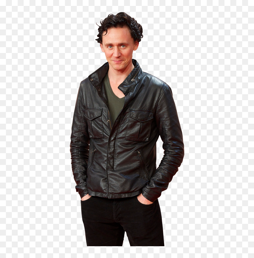 Tom Hiddleston Leather Jacket, HD Png Download - tom hiddleston png