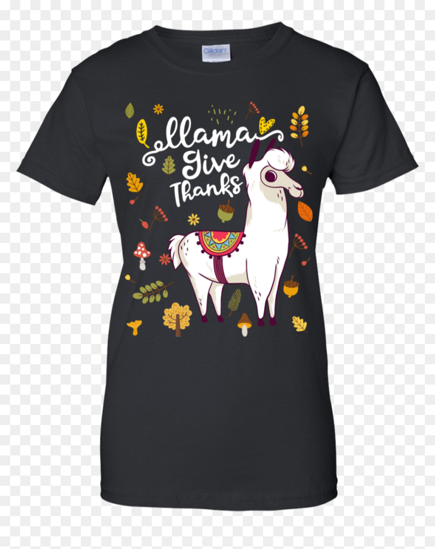 Llama Give Thanks Autumn Leaves Falling Down Ladies - Born In August Shirt, HD Png Download - fall leaves falling png