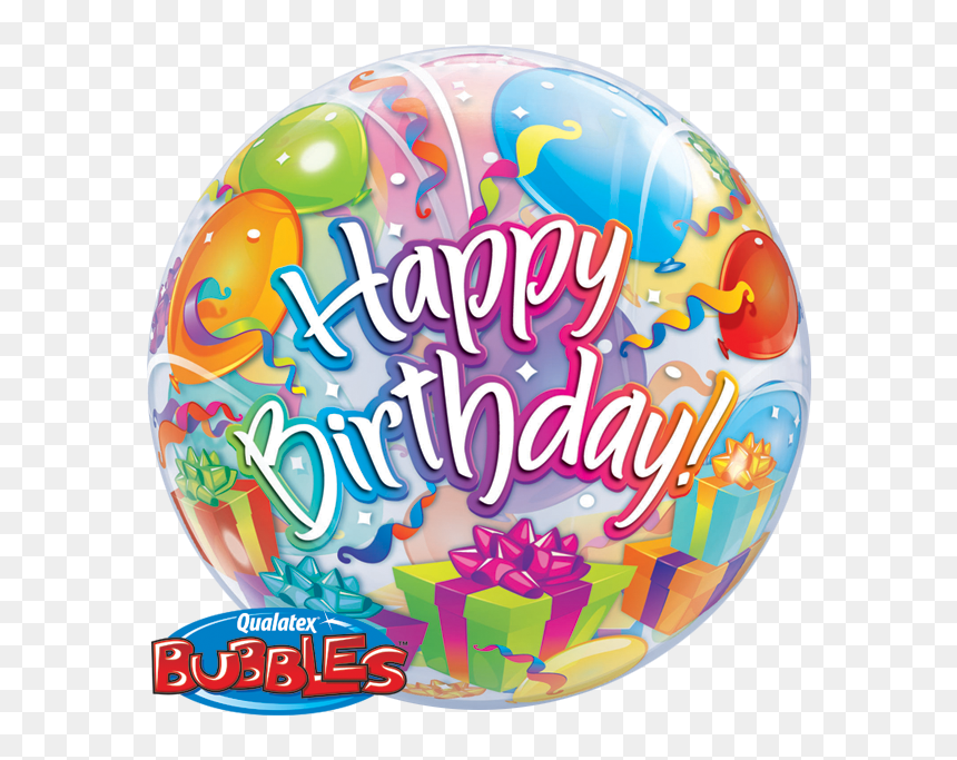 Cupcake De Cumpleaños Y Puntos - Qualatex Birthday Balloons Bubble, HD Png Download - puntos png