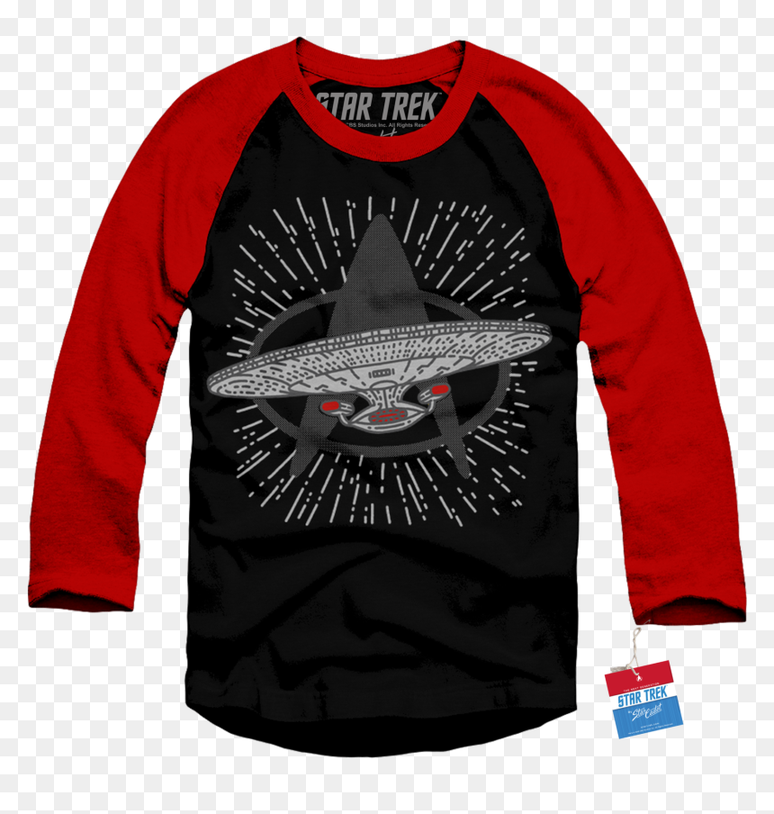 Baseball Tee"
 Class= - Long-sleeved T-shirt, HD Png Download - star trek enterprise png