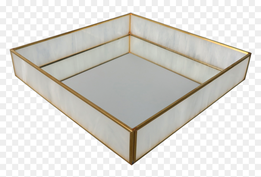 Milk Glass And Brass Box - Plywood, HD Png Download - milk glass png