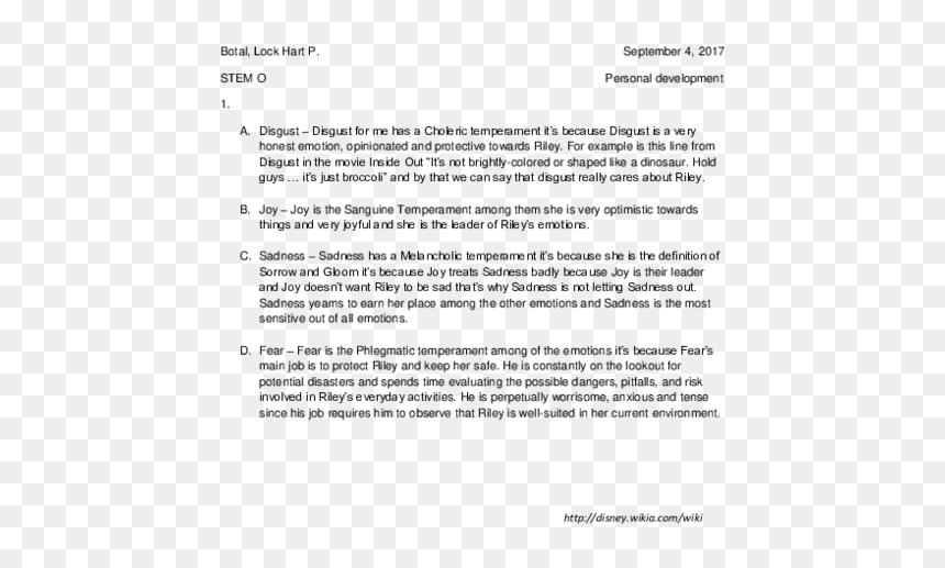 Document, HD Png Download - inside out disgust png