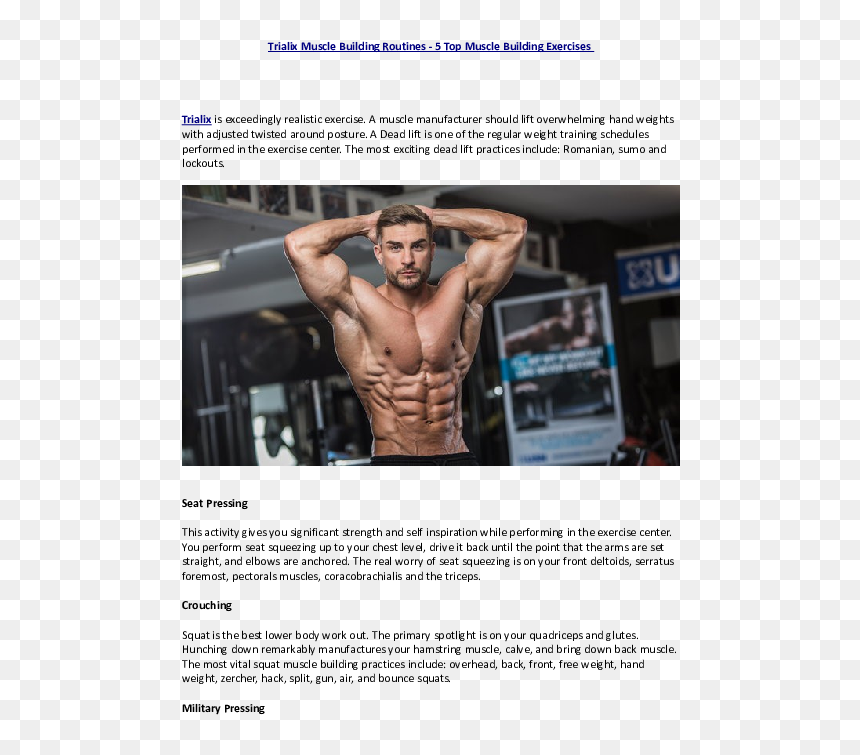 Bodybuilding, HD Png Download - muscle arms png
