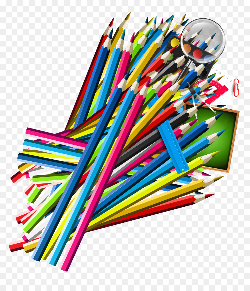 School Pencil Decor Png Clipart - Clip Art, Transparent Png - pencil transparent png