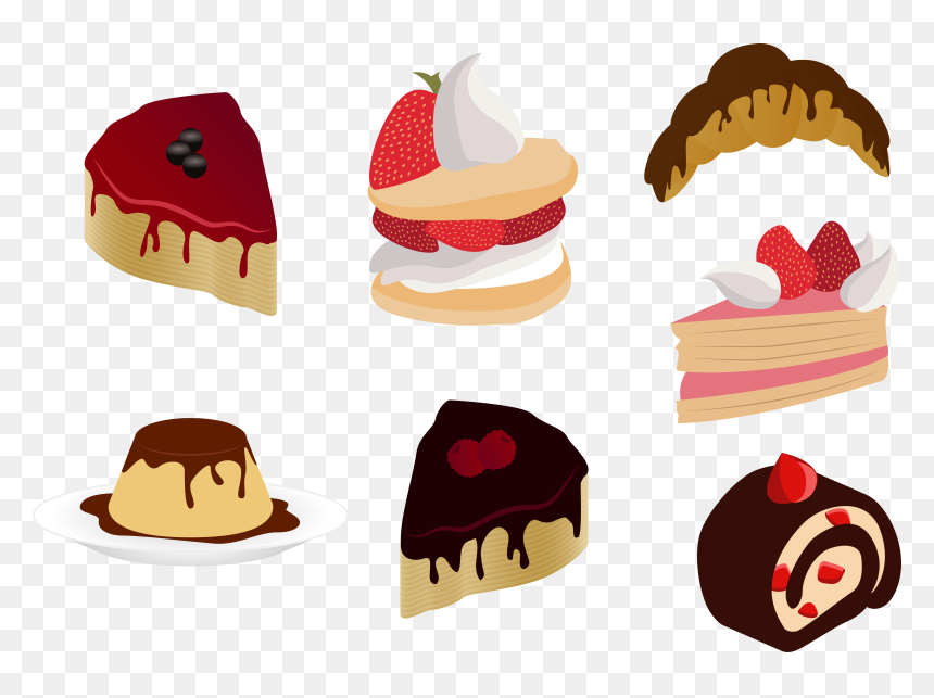 Muffin Shortcake Cupcake Gelatin Dessert - Dessert Cartoon Png, Transparent Png - cupcake vector png