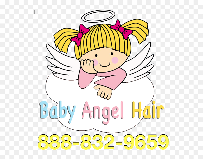 Baby Angel Hair Head Lice Treatment Services & Head - Cartoon, HD Png Download - baby angel png