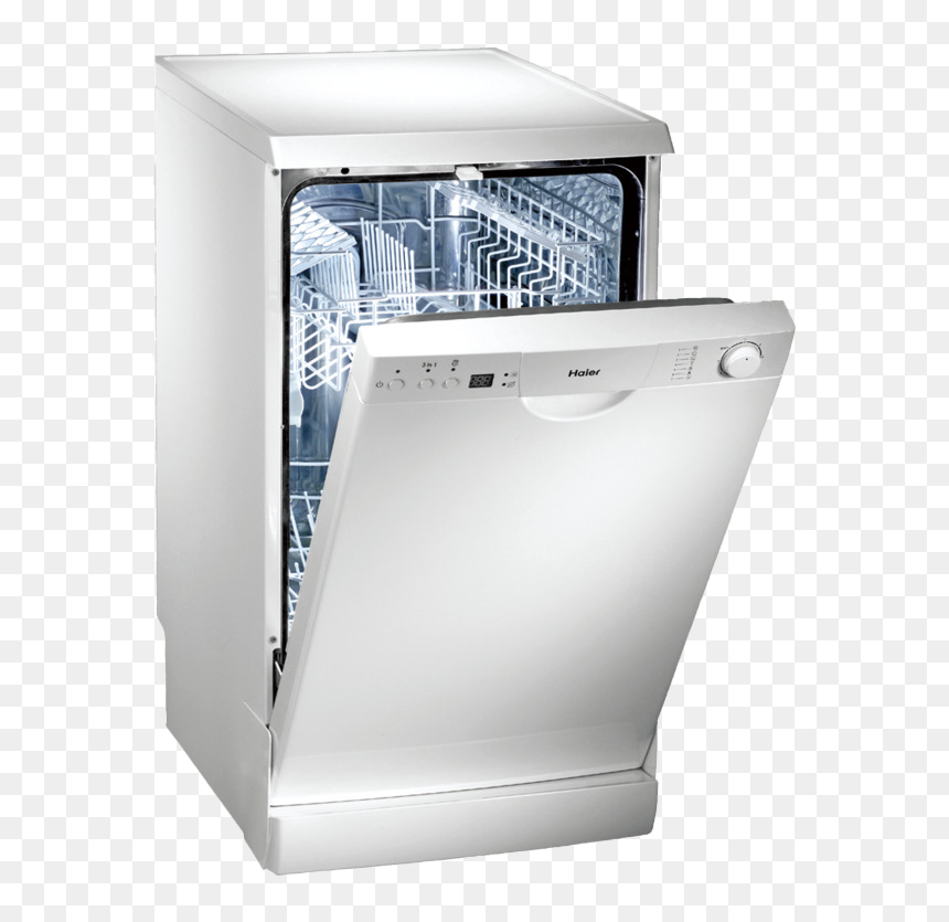 Home Appliance Kitchen Dishwasher Png Image File - Haier Dw9 Tfe3, Transparent Png - dishwasher png