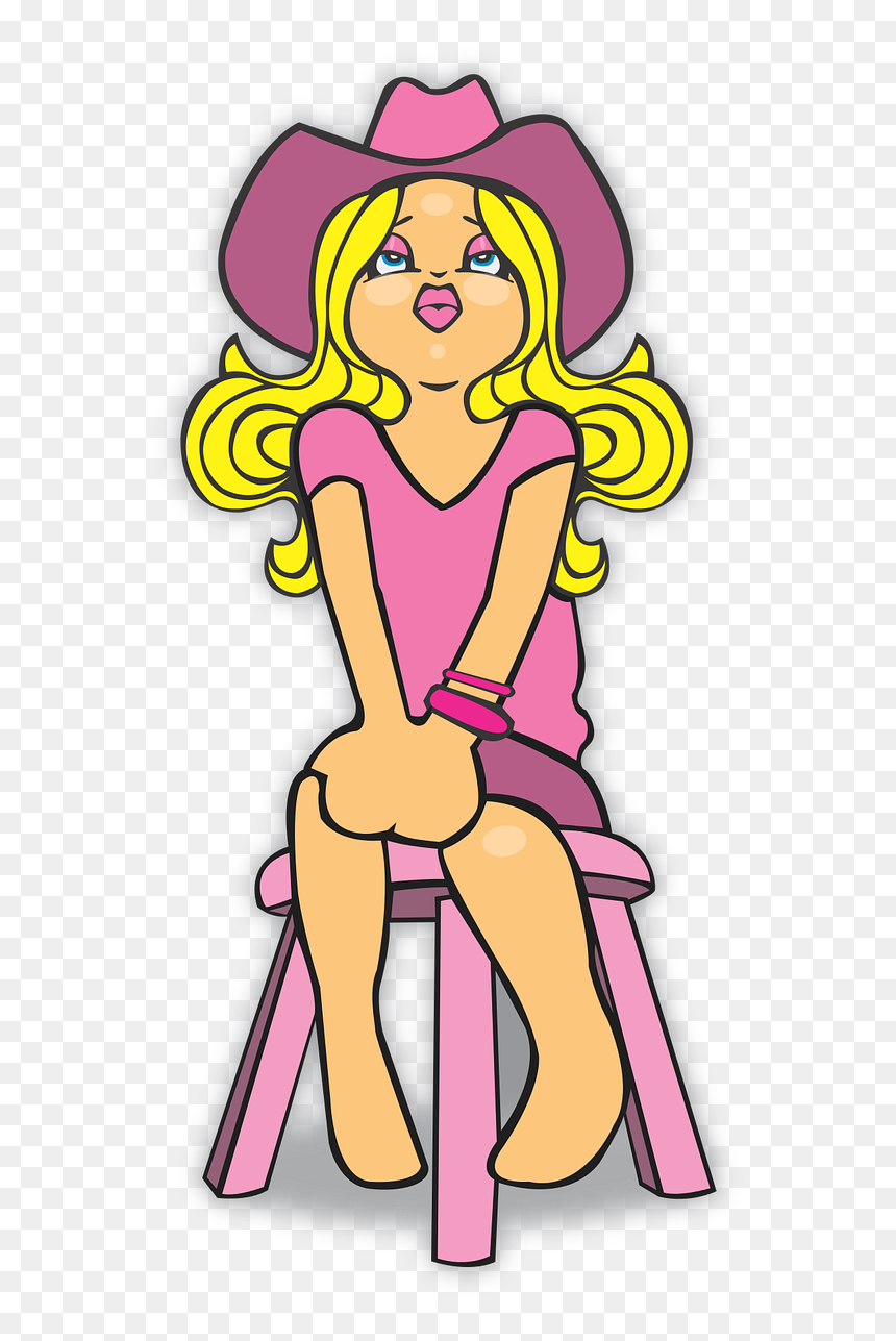 Cow Girl Pixabay, HD Png Download - blonde girl png