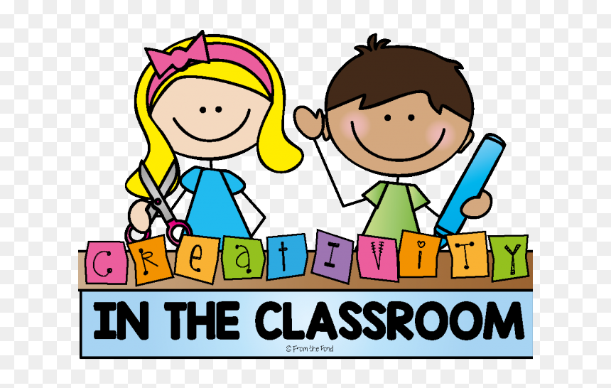 Classroom Supplies Cliparts Free - Creativity Clip Art, HD Png Download - student clipart png