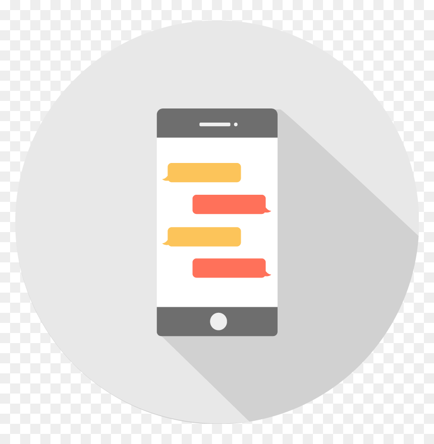 Smstexting - Circle, HD Png Download - texting png